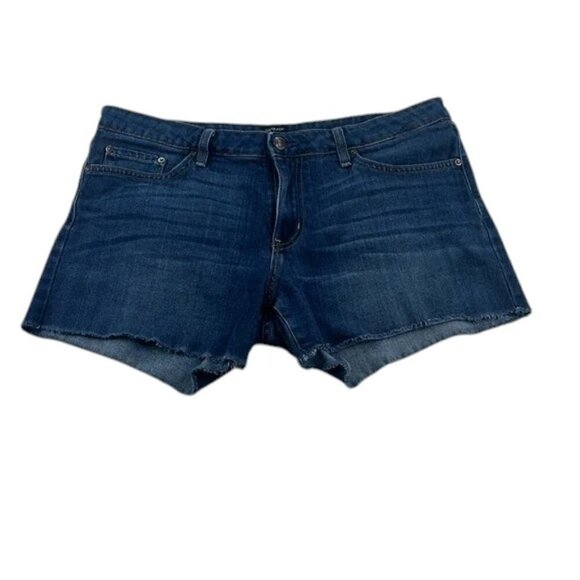 Just Black Shorts Medium Wash Mid Rise Women's Size 32 - Picture 1 of 8